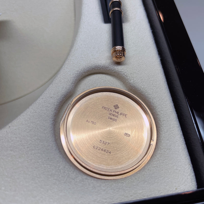 Pre-owned Patek Philippe Perpetual Calendar 39mm Rose Gold Ref. 5327R-001