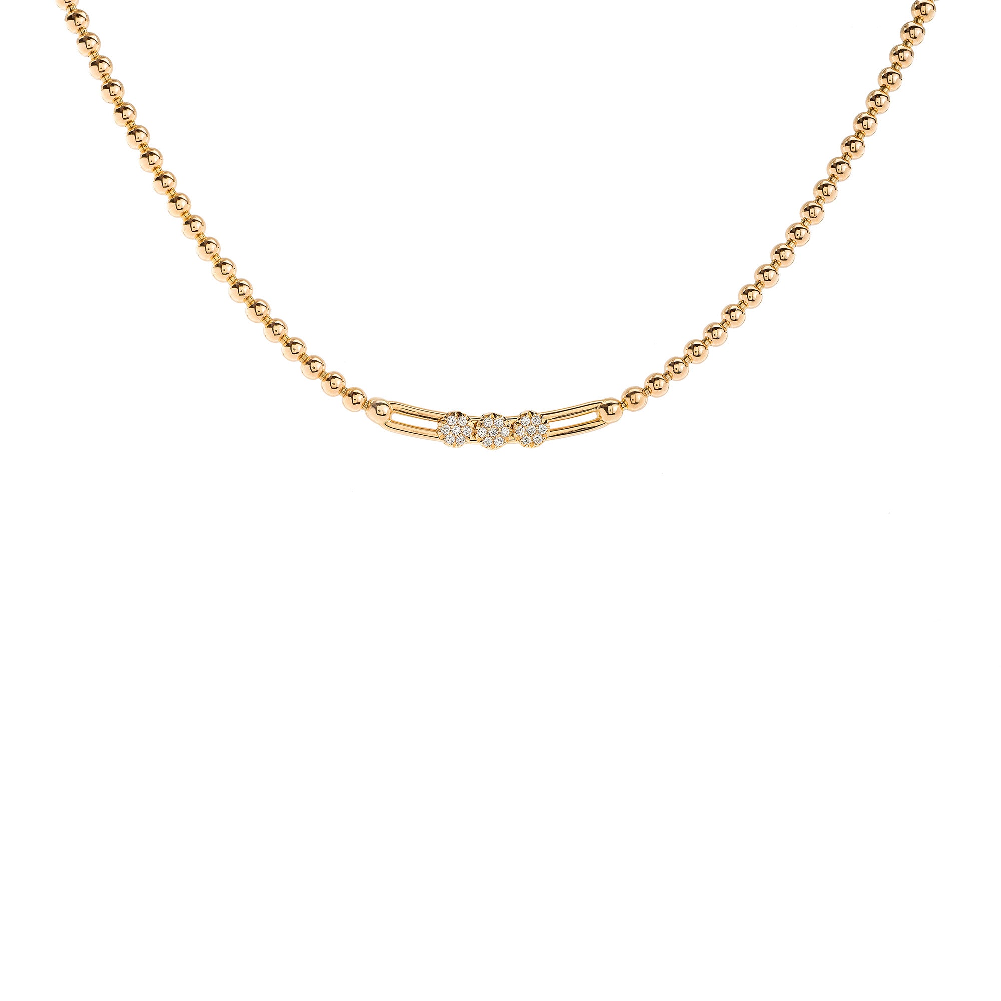 Hulchi Belluni 18K Yellow Gold Diamond Necklace - NAGI