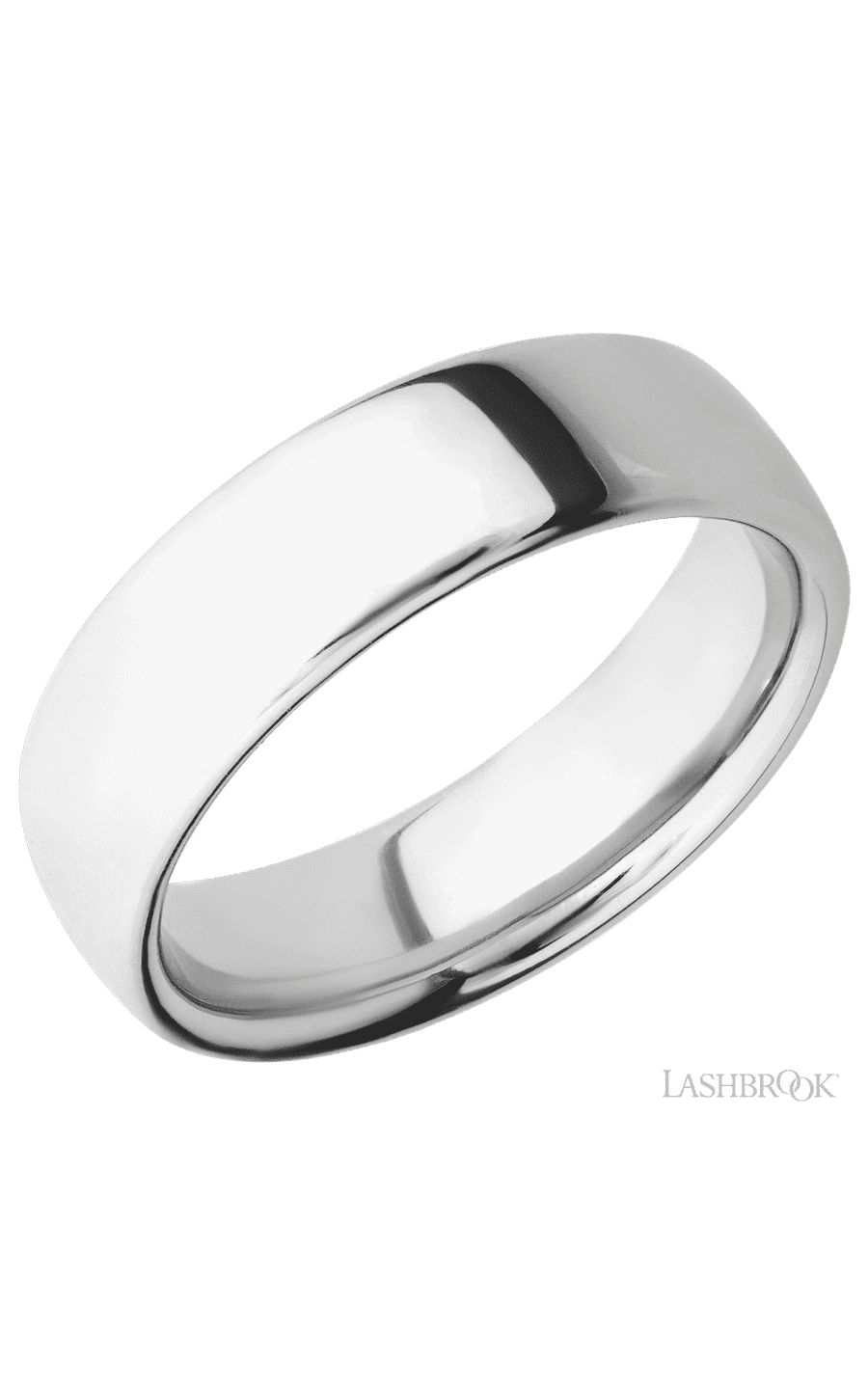 7 mm wide Ultra Comfort (our most comfortable profile) 14K White Gold band. - NAGI
