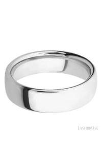 7 mm wide Ultra Comfort (our most comfortable profile) 14K White Gold band. - NAGI