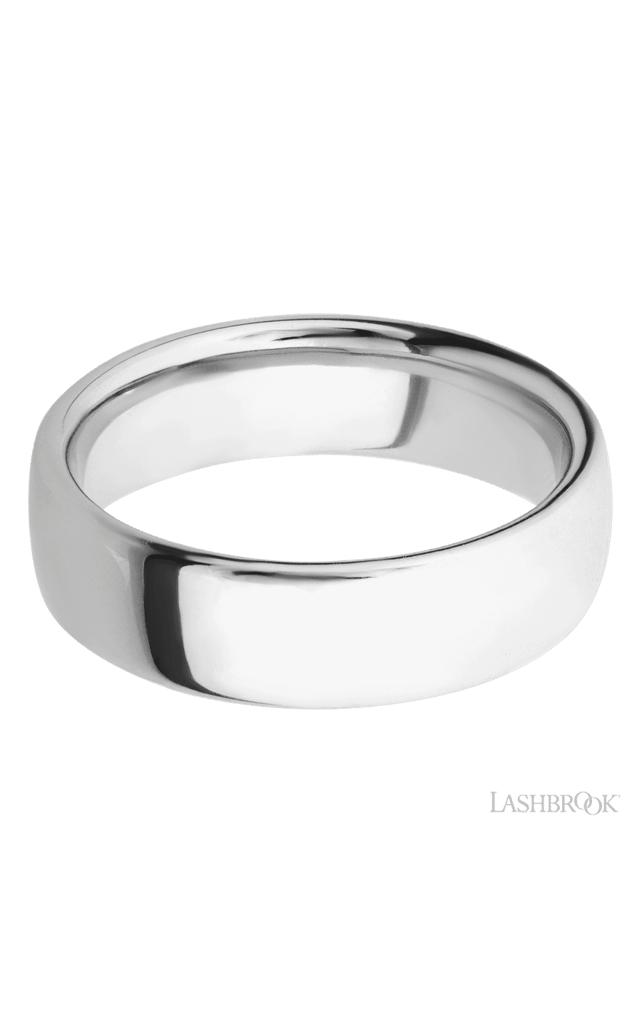 7 mm wide Ultra Comfort (our most comfortable profile) 14K White Gold band. - NAGI