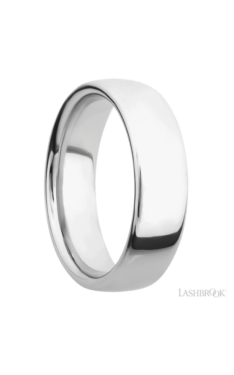 7 mm wide Ultra Comfort (our most comfortable profile) 14K White Gold band. - NAGI