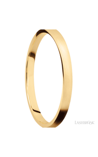 2 mm wide Domed 14K Yellow Gold band.
