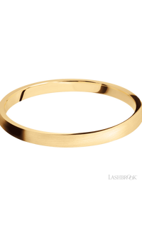 2 mm wide Domed 14K Yellow Gold band.