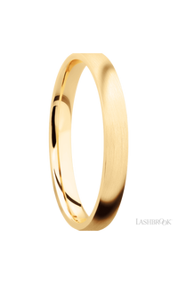 3 mm wide Domed 14K Yellow Gold band.