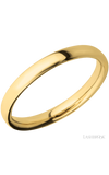 3 mm wide Ultra Comfort (our most comfortable profile) 14K Yellow Gold band.