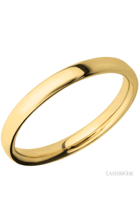 3 mm wide Ultra Comfort (our most comfortable profile) 14K Yellow Gold band.