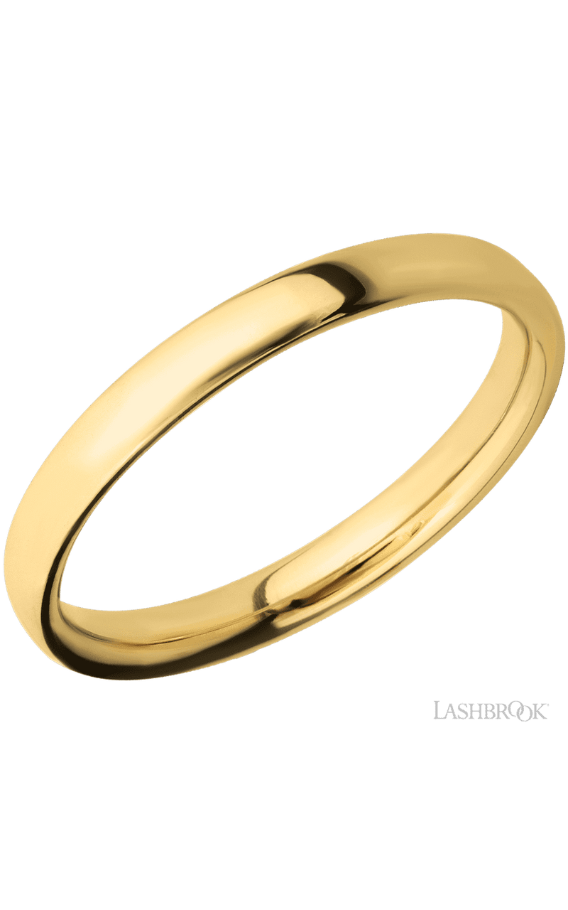 3 mm wide Ultra Comfort (our most comfortable profile) 14K Yellow Gold band.