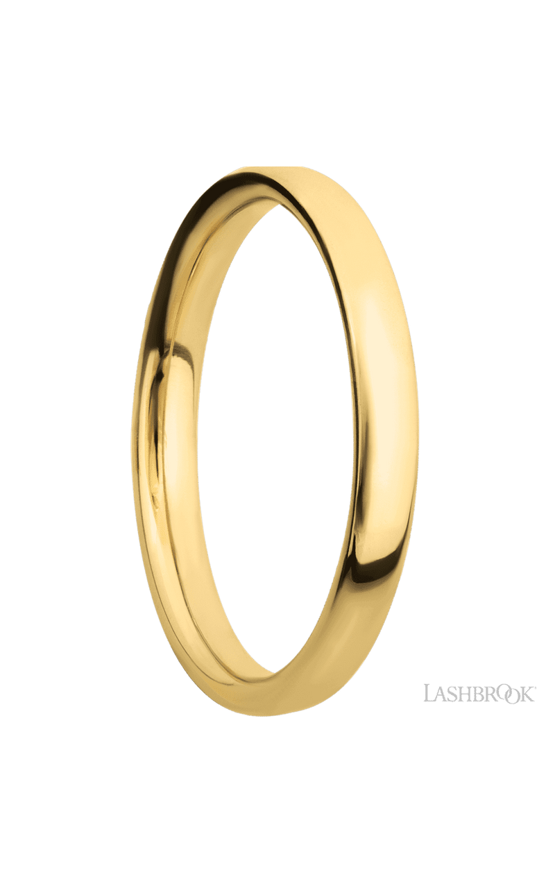 3 mm wide Ultra Comfort (our most comfortable profile) 14K Yellow Gold band.