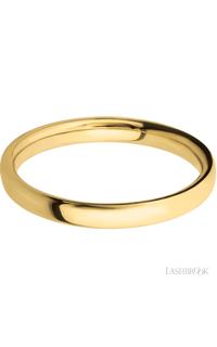 3 mm wide Ultra Comfort (our most comfortable profile) 14K Yellow Gold band.