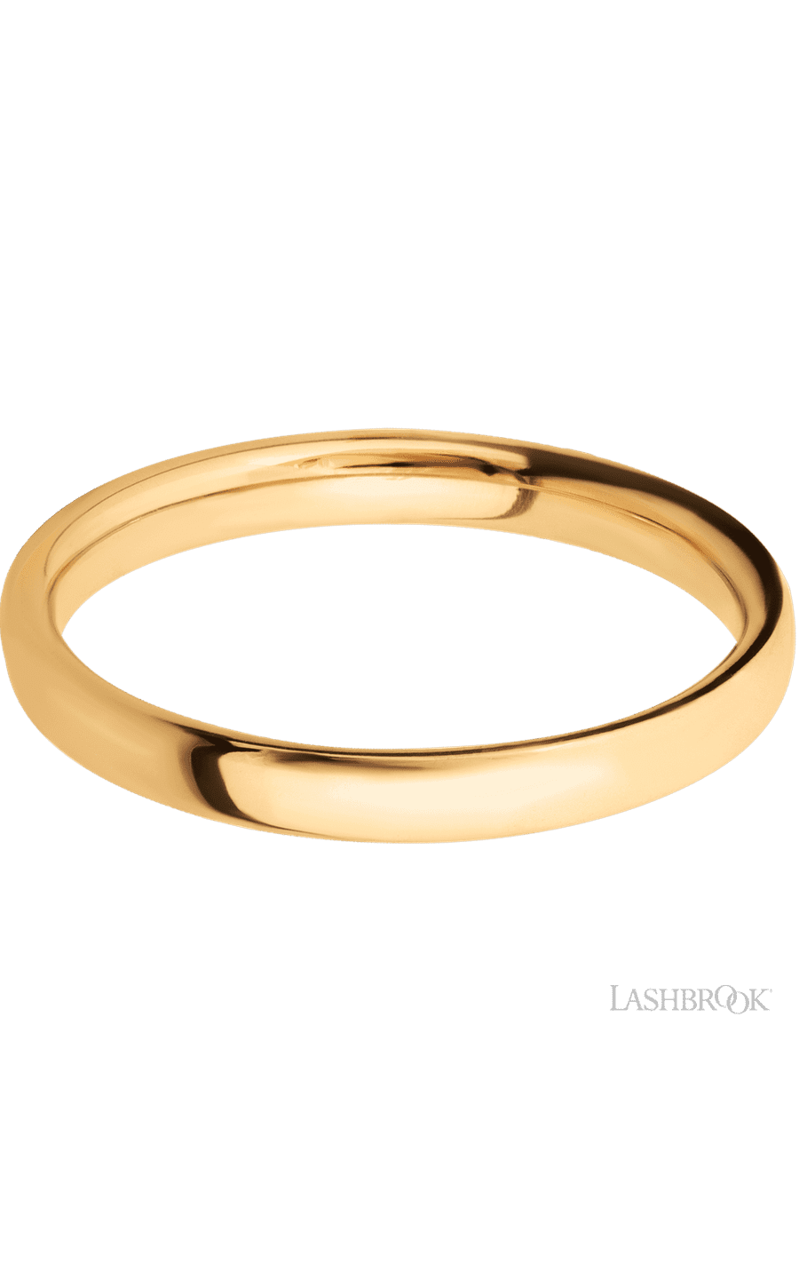 3 mm wide Ultra Comfort (our most comfortable profile) 14K Yellow Gold band. - NAGI
