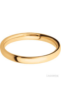 3 mm wide Ultra Comfort (our most comfortable profile) 14K Yellow Gold band.