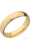 5 mm wide Domed 14K Yellow Gold band.