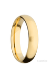 5 mm wide Domed 14K Yellow Gold band.