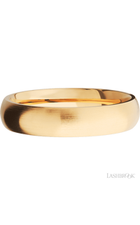 5 mm wide Domed 14K Yellow Gold band.