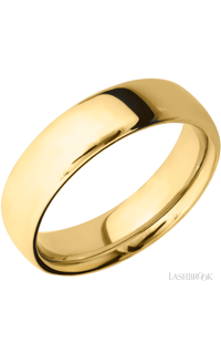 6 mm wide Ultra Comfort (our most comfortable profile) 14K Yellow Gold band.