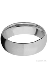 7 mm wide Domed Titanium band.