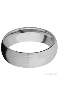 7 mm wide Domed Titanium band.