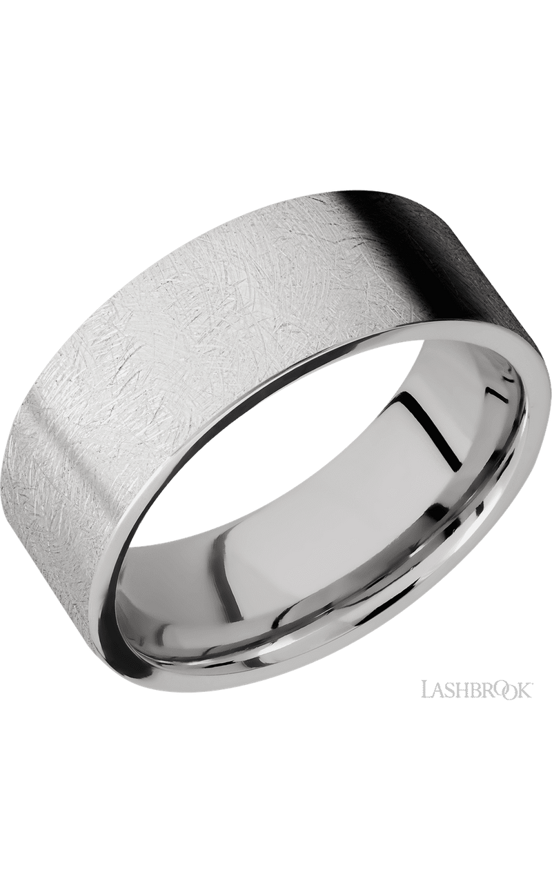 8 mm wide Flat Cobalt Chrome band. - NAGI