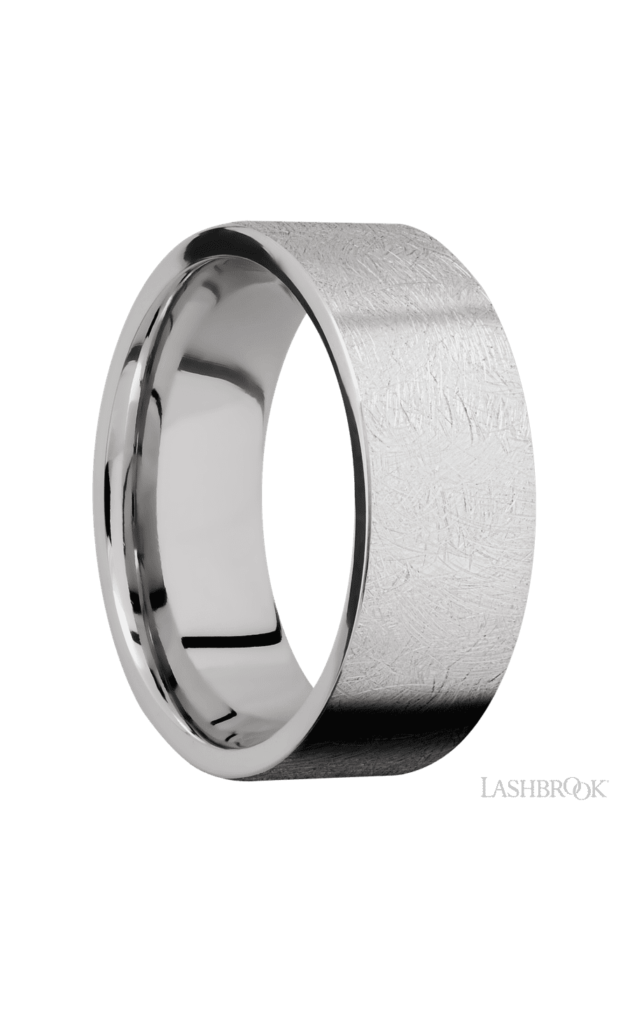 8 mm wide Flat Cobalt Chrome band. - NAGI