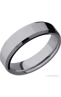 6 mm wide Beveled Tantalum band. - NAGI