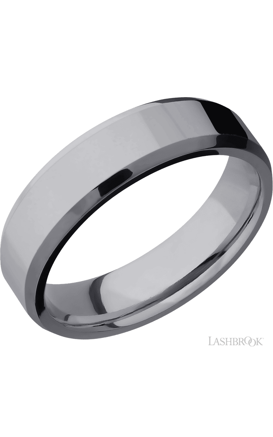 6 mm wide Beveled Tantalum band. - NAGI