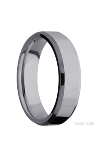6 mm wide Beveled Tantalum band. - NAGI