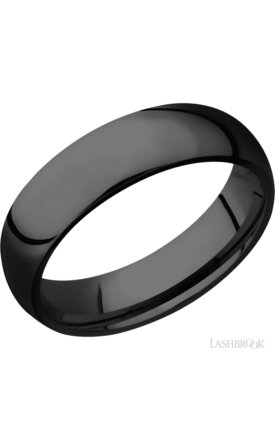 6 mm wide Domed Zirconium band. - NAGI