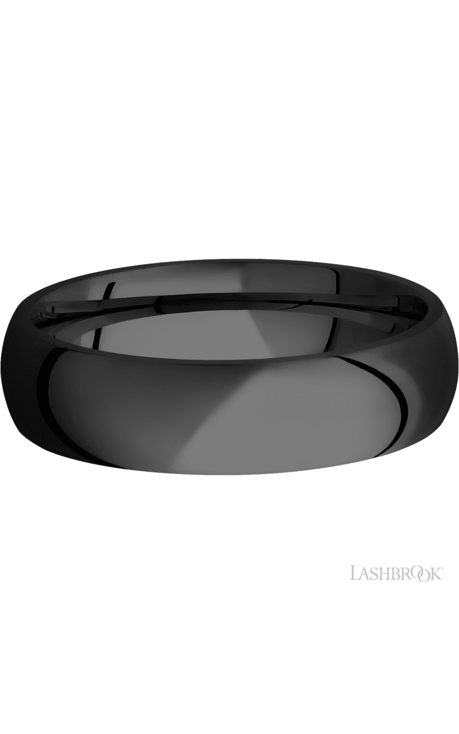 6 mm wide Domed Zirconium band. - NAGI