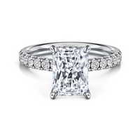 Gabriel & Co. 14K White Gold Hidden Halo Engagement Ring - NAGI
