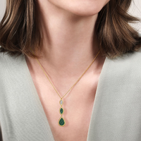 Gabriel & Co. 14K Yellow Gold Diamond Drop Necklace