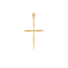 14K Yellow Gold Tapered Cross