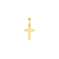 14K Yellow Gold Cutout Cross