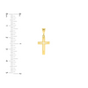 14K Yellow Gold Cutout Cross
