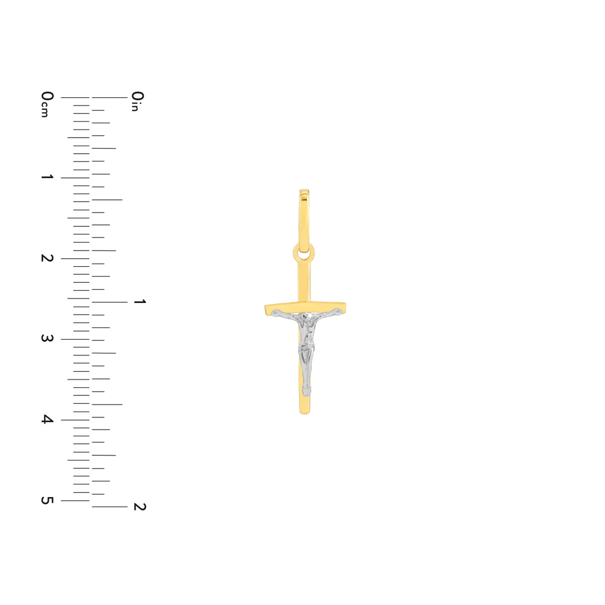 14K Two-Tone Crucifix - NAGI