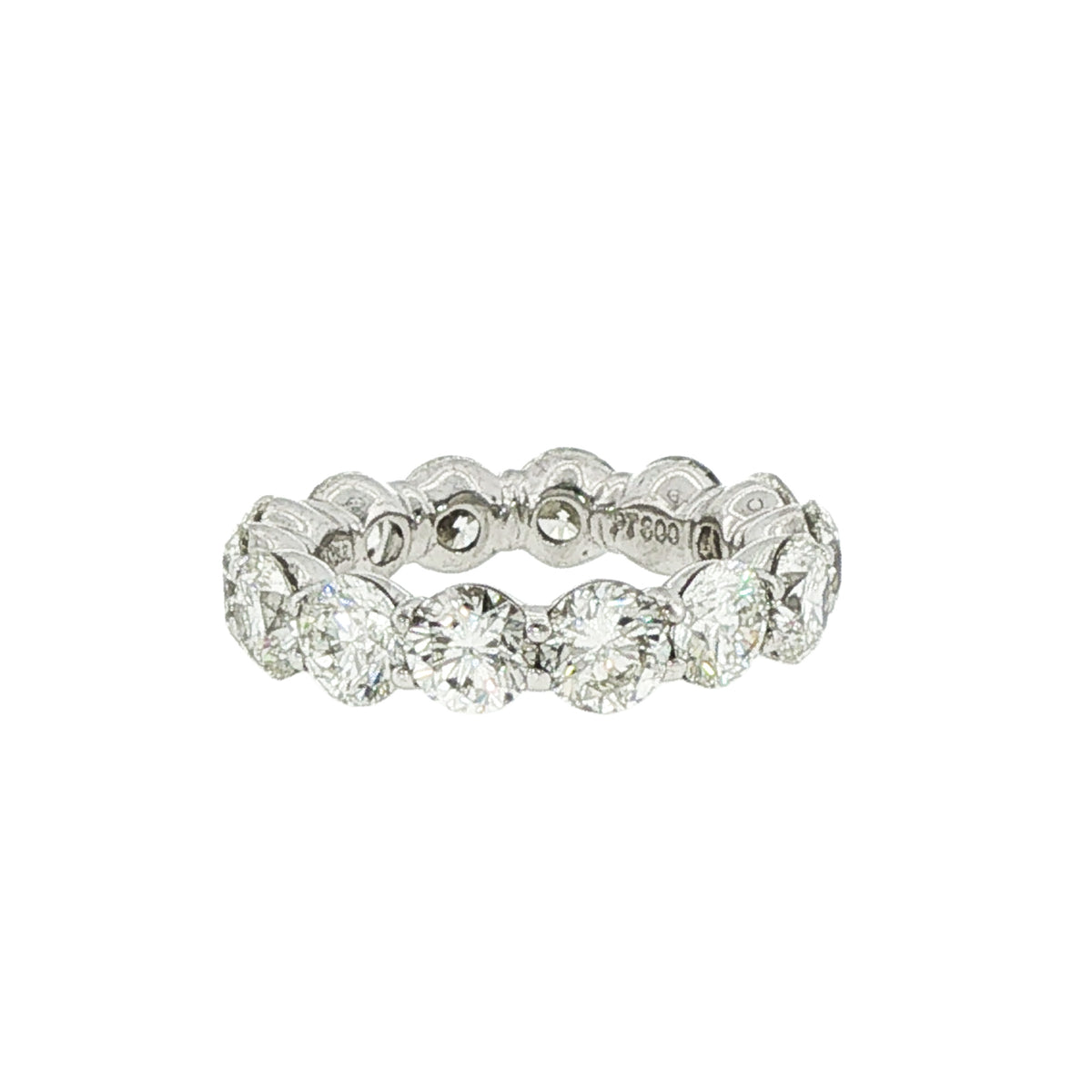 Platinum Eternity Round Diamond Band 6.72 Carats - NAGI