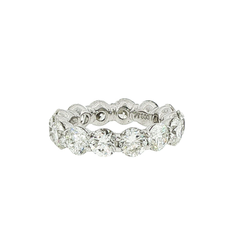 Platinum Eternity Round Diamond Band 6.72 Carats - NAGI