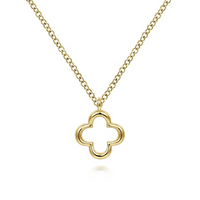 Gabriel & Co. 14K Yellow Gold Clover Necklace