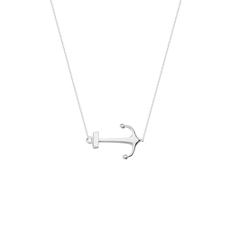 Sterling Silver Anchor Necklace