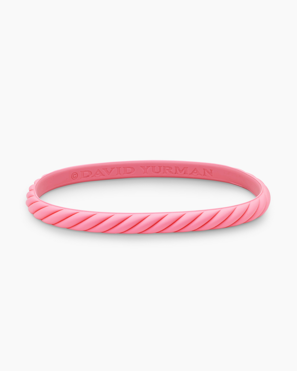 David Yurman Pink Rubber Cable Bracelet