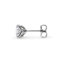 18K White Gold 2 Carat Lab-Grown Diamond Stud Earrings