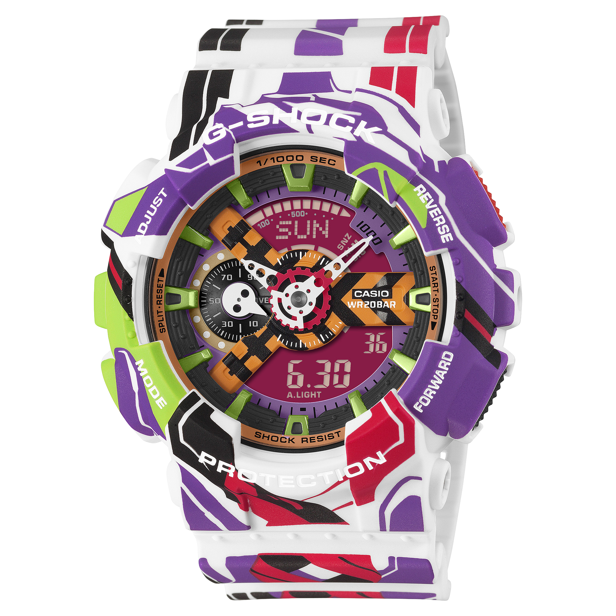 Casio G-Shock Neon Genesis 30th Anniversary Evangelion Collaboration GA110EVA30-7A