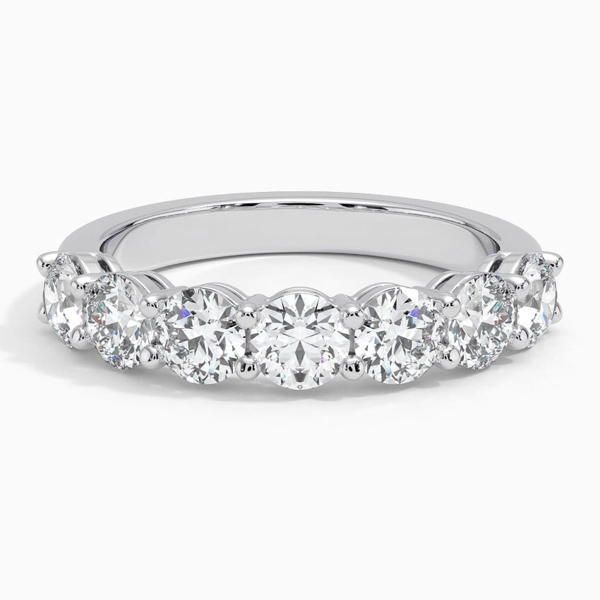 Platinum Buttercup Set Diamond Band
