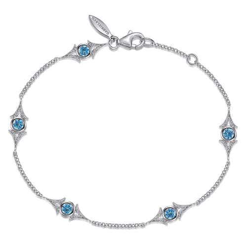 Silver Bracelets- Color Stones and/or Diamond