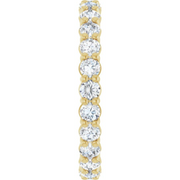 Lab Diamond Wedding Band