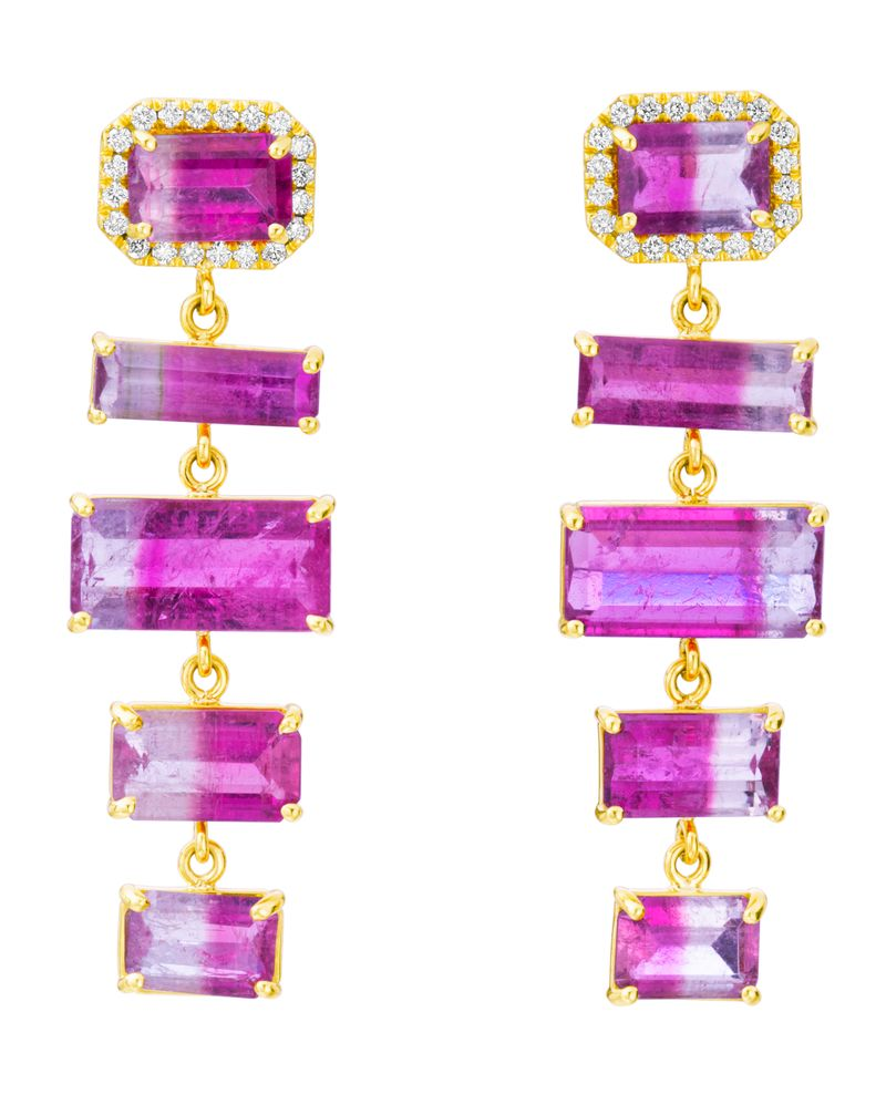 Colored Stone Earring