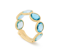 Marco Bicego 18K Yellow Gold BlueTopaz Jaipur Color Ring