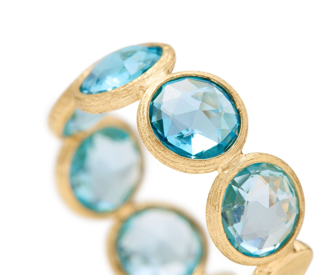 Marco Bicego 18K Yellow Gold BlueTopaz Jaipur Color Ring