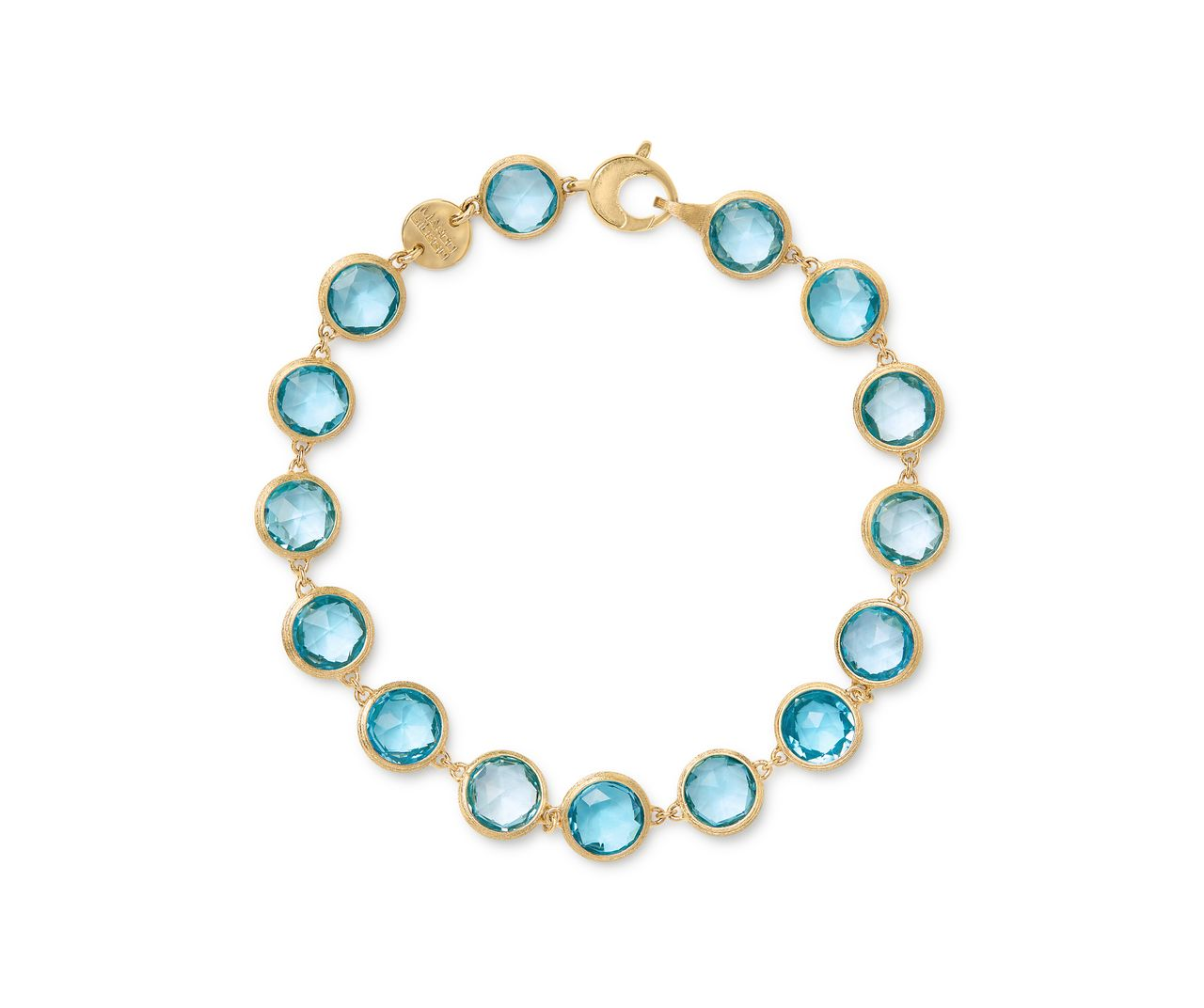 Marco Bicego 18K Yellow Gold Blue Topaz Jaipur Bracelet