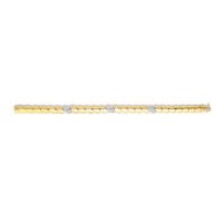 Roberto Coin 18K Yellow/White Gold San Marco Diamond Station Bracelet